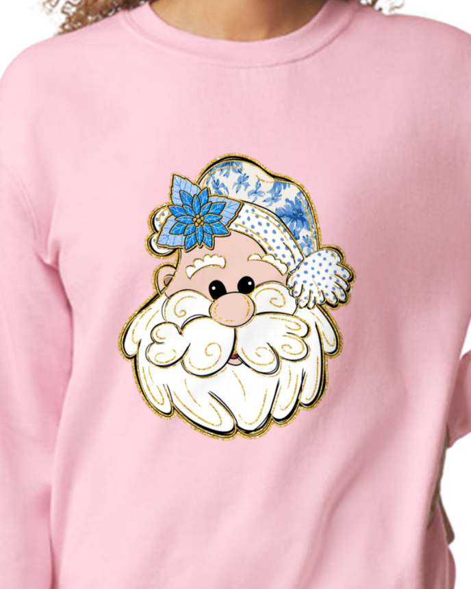 Blue Santa Sweatshirt