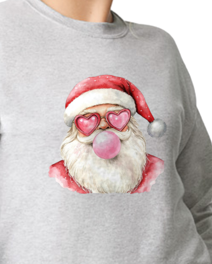 Bubblegum Santa Sweatshirt