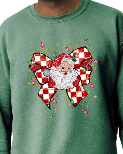 Santa Bow Sweatshirt