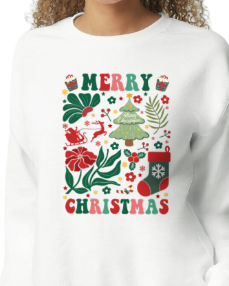 Retro Merry Christmas Sweatshirt